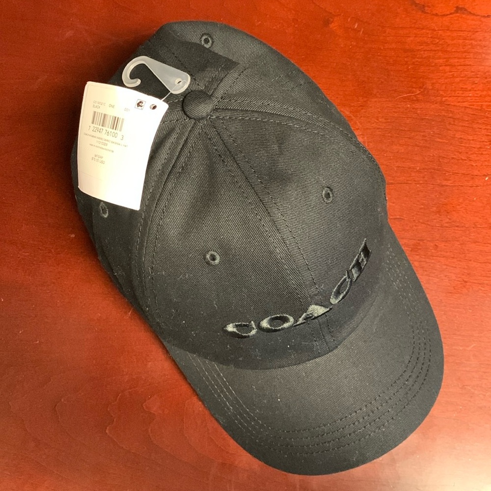 COACH 🧢 EMBROIDERED BASEBALL SPORT RED BALLER HAT CAP 🧢 UNISEX